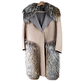 Кашемировое пальто Loro Piana с мехом KPLP-1
